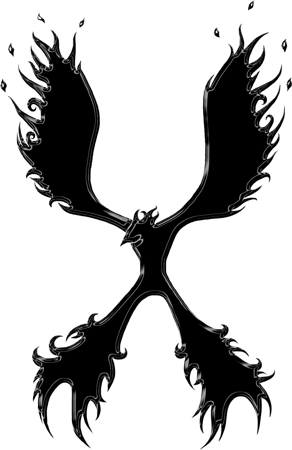 Phoenix On Fire - Fire Phoenix Transparent Png (1200x1614), Png Download