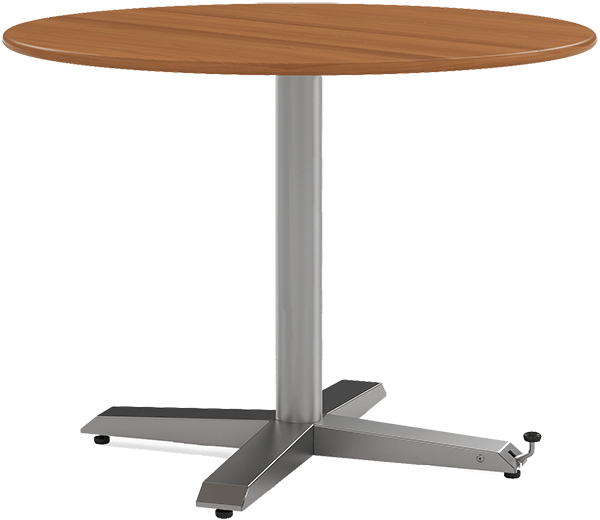 Fixed Height Dining Table 48" Dia - Outdoor Table (600x520), Png Download