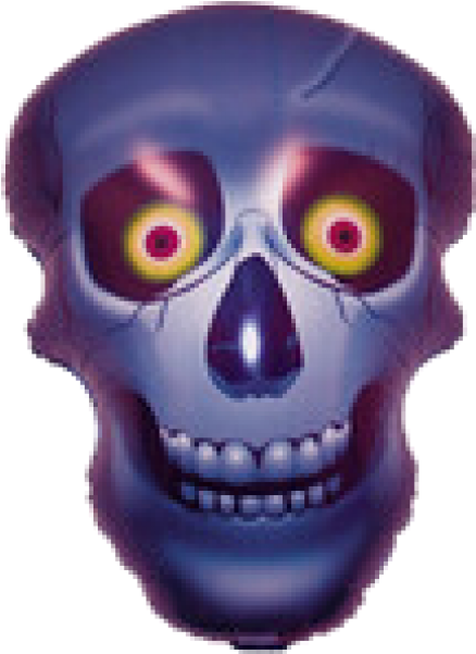 Xl Jumbo Halloween Skull Balloon - Skull (600x600), Png Download