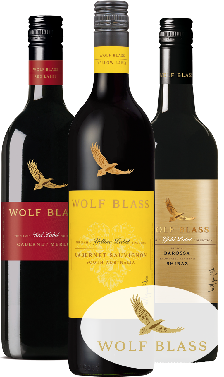 Beer - Wolf Blass Red Wine (800x1305), Png Download