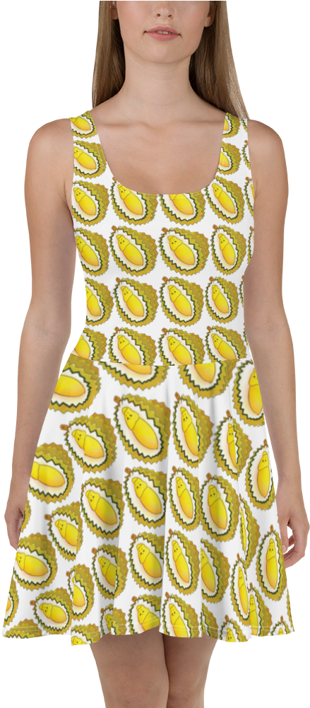 Durian Skater Dress - Dress (1000x1000), Png Download