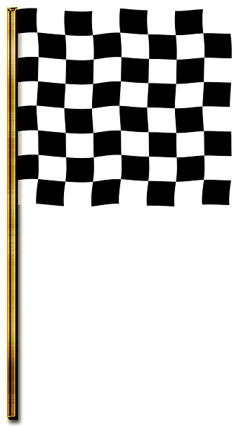 Flag, Targeted Banner, Checkered Flag, Start, Target - Chess Board Black And White (720x720), Png Download