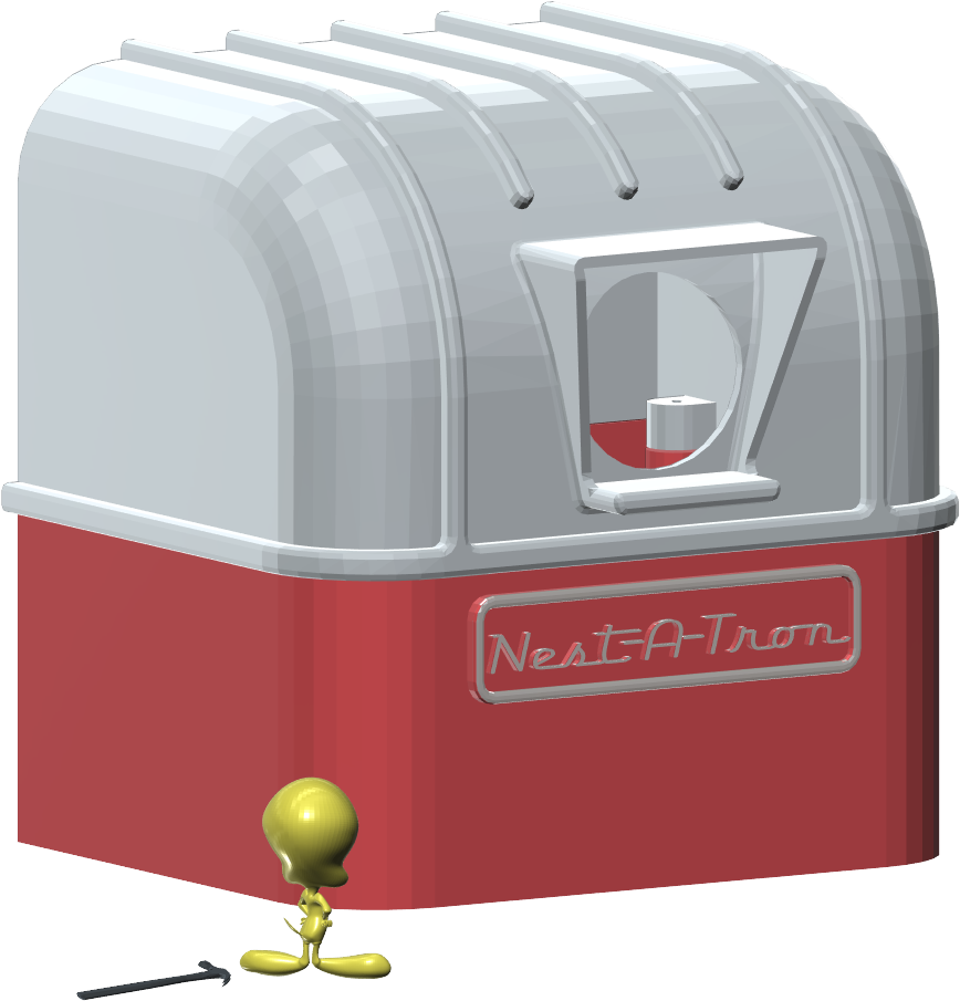 Nest A Tron Birdhouse Remix - Small Appliance (1197x991), Png Download