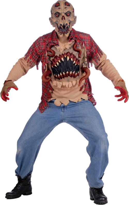 Scary Alien Halloween Costume (500x793), Png Download