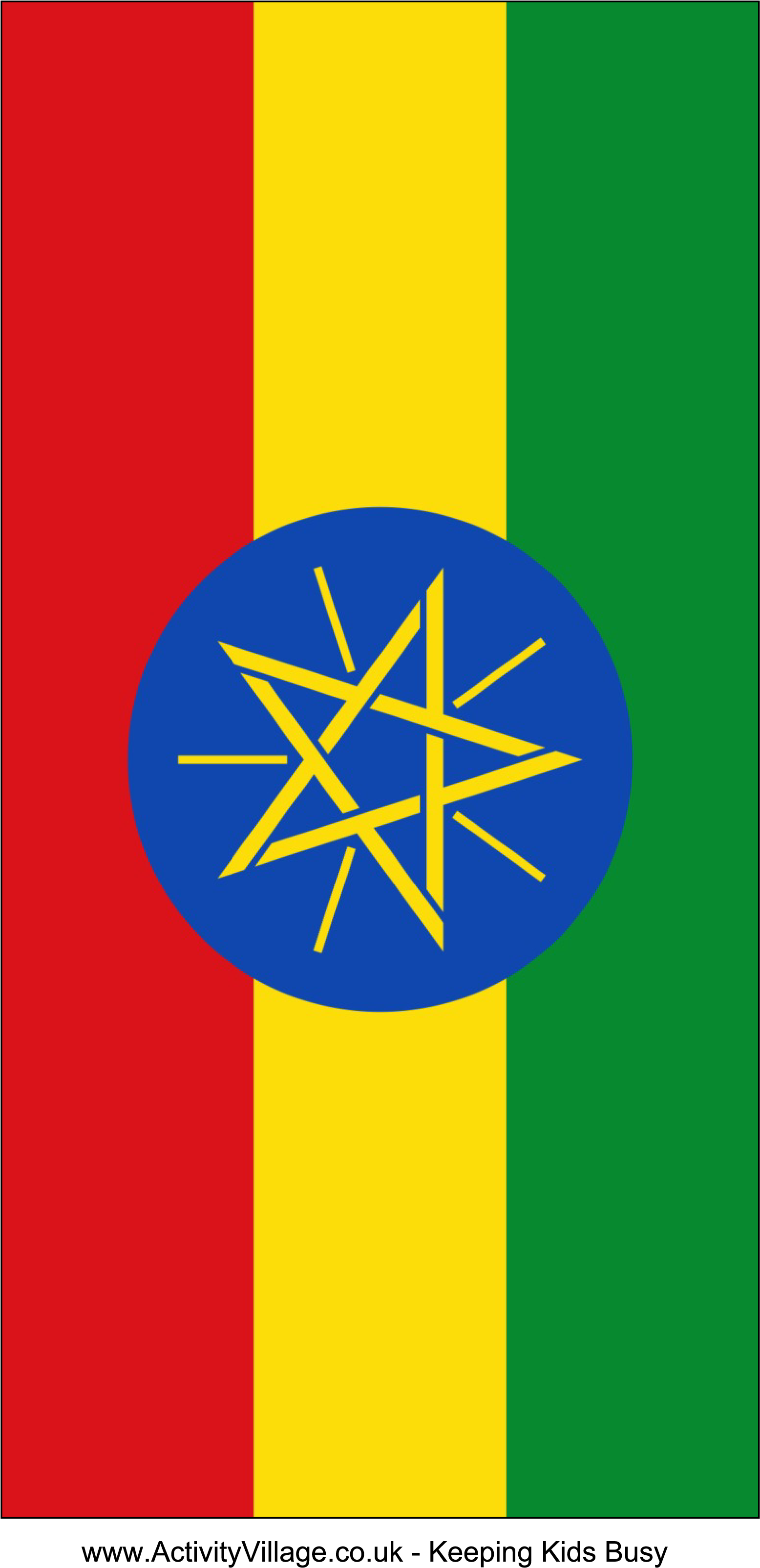 Free Printable Planner Stickers Flags ~ Diyplannerlove - Ethiopia Coat Of Arms (2480x3508), Png Download