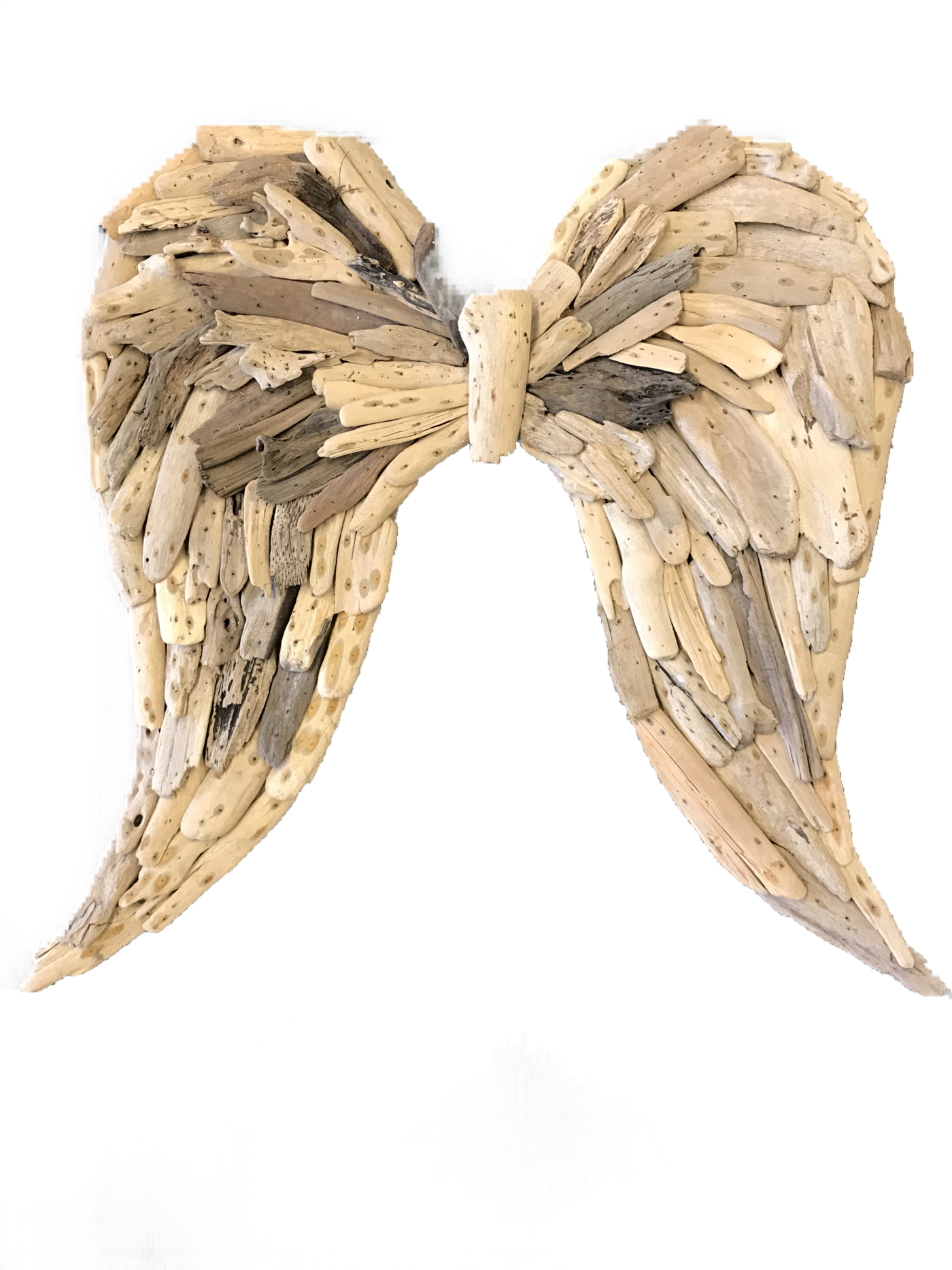 Angel Wings Driftwood - Wood (1400x1867), Png Download