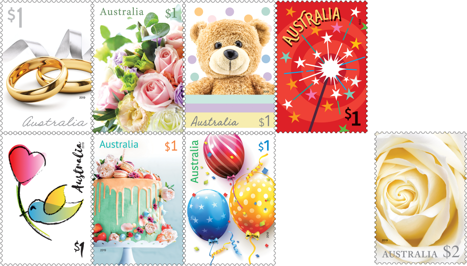 Set Of Stamps - Garden Roses (970x545), Png Download