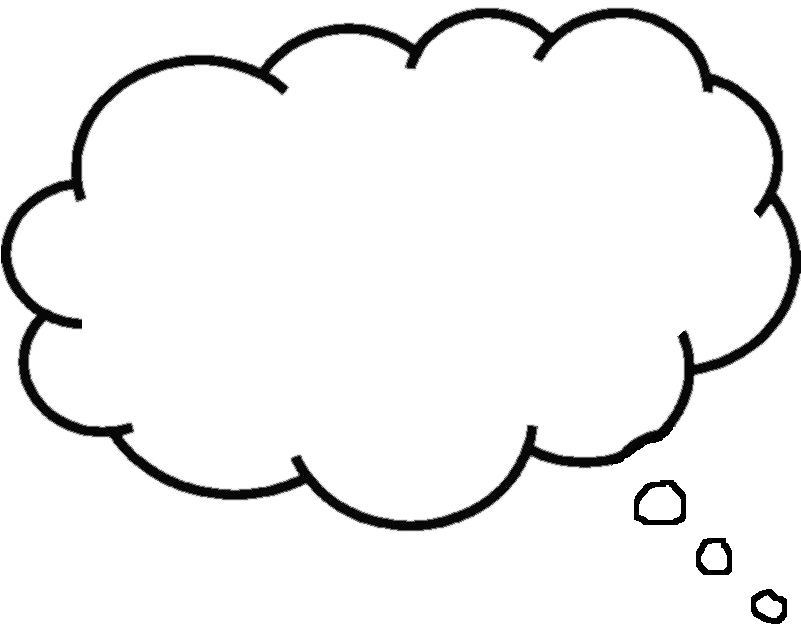 Dream Bubble Transparent Png - We Are Thinking (835x655), Png Download