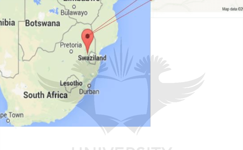 A Google Map Showing The Location Of Lochiel In Mpumalanga, - Atlas (850x526), Png Download