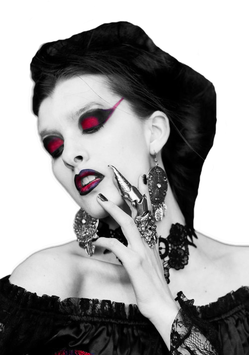 Collection Of Free Gothic Dark Download On - Gothic Woman Png (500x711), Png Download