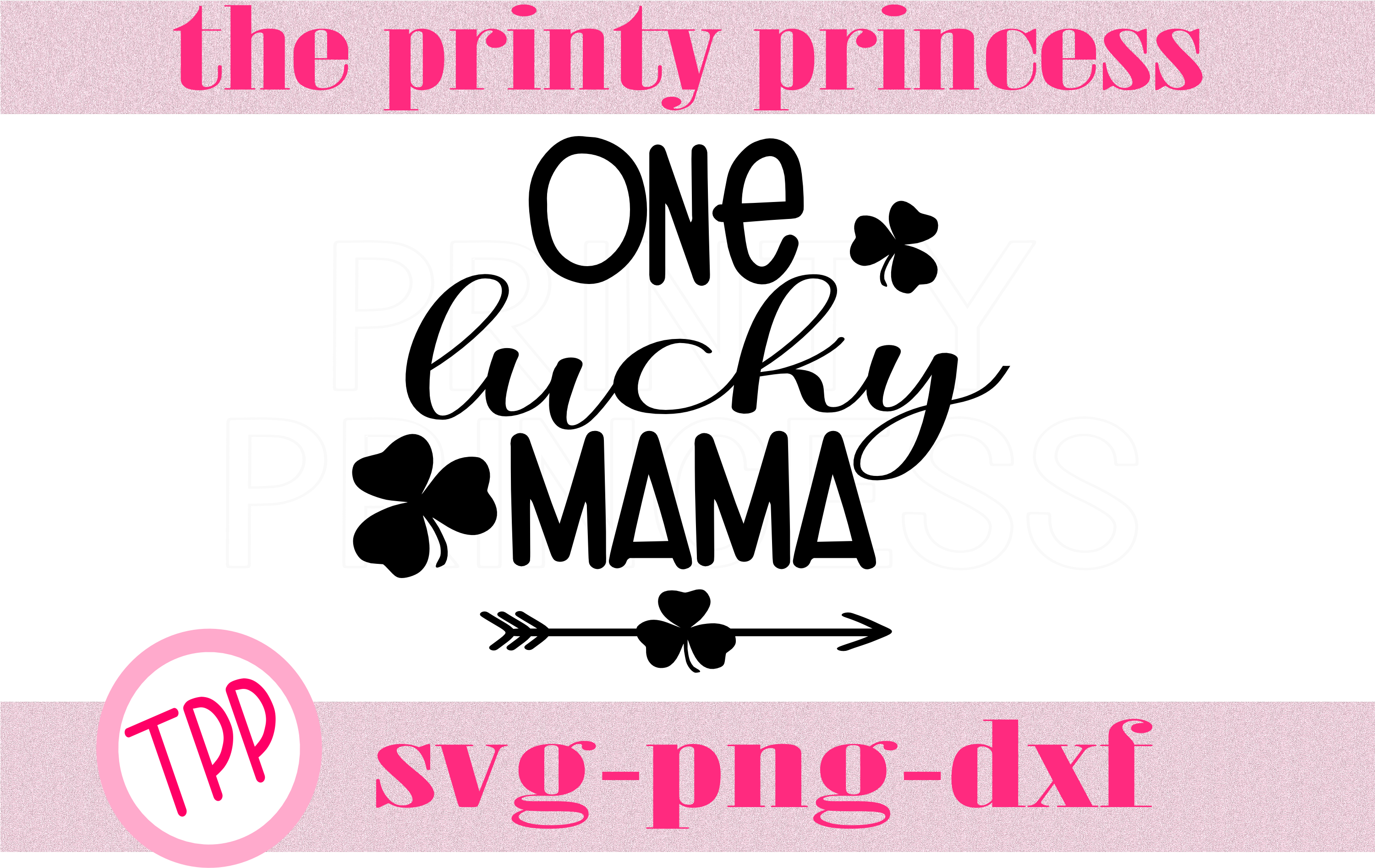 St Patrick's Svg, Lucky Mama Svg, Design File Svg Png - Calligraphy (3000x2000), Png Download