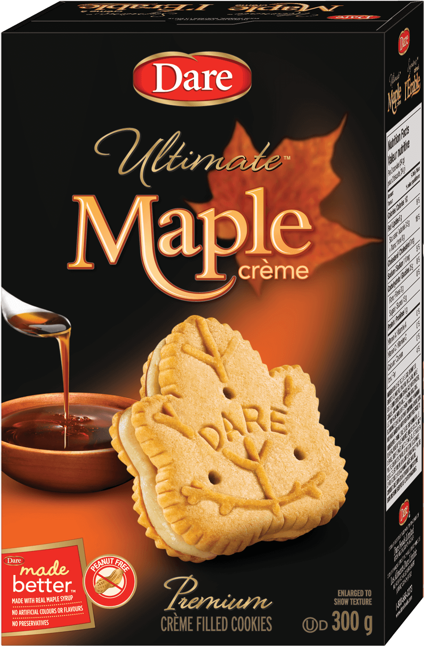 We Then Carefully Collected Its Sap To Make Maple Syrup - Dare Maple Creme Cookies (1084x1365), Png Download