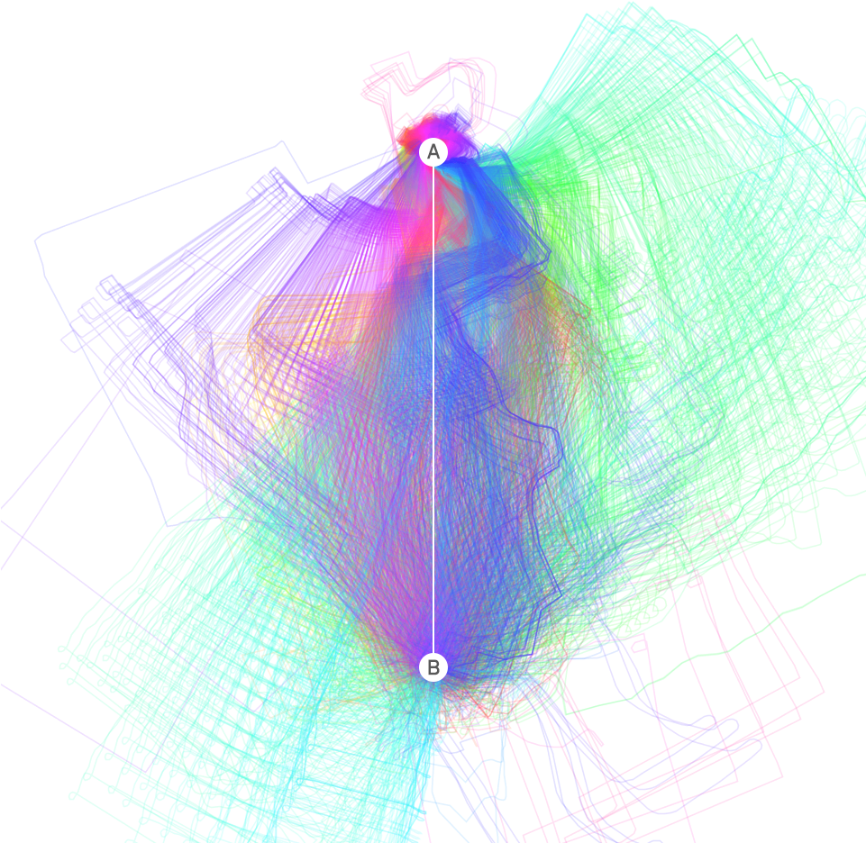 Mobility Fingerprint Of Berlin - Drawing (960x960), Png Download