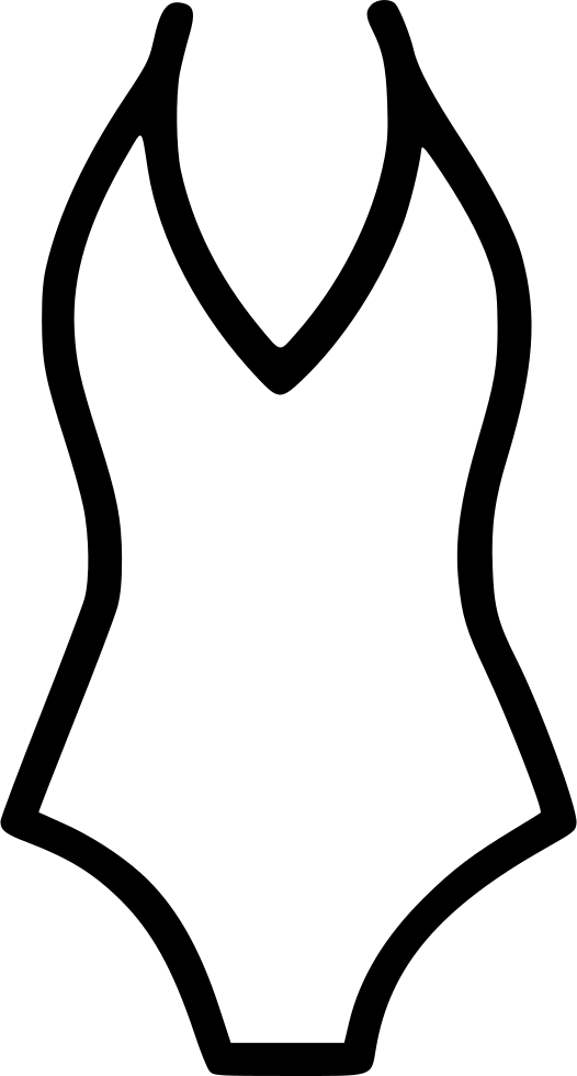 526 X 980 2 - Traje De Baño Para Dibujar (526x980), Png Download