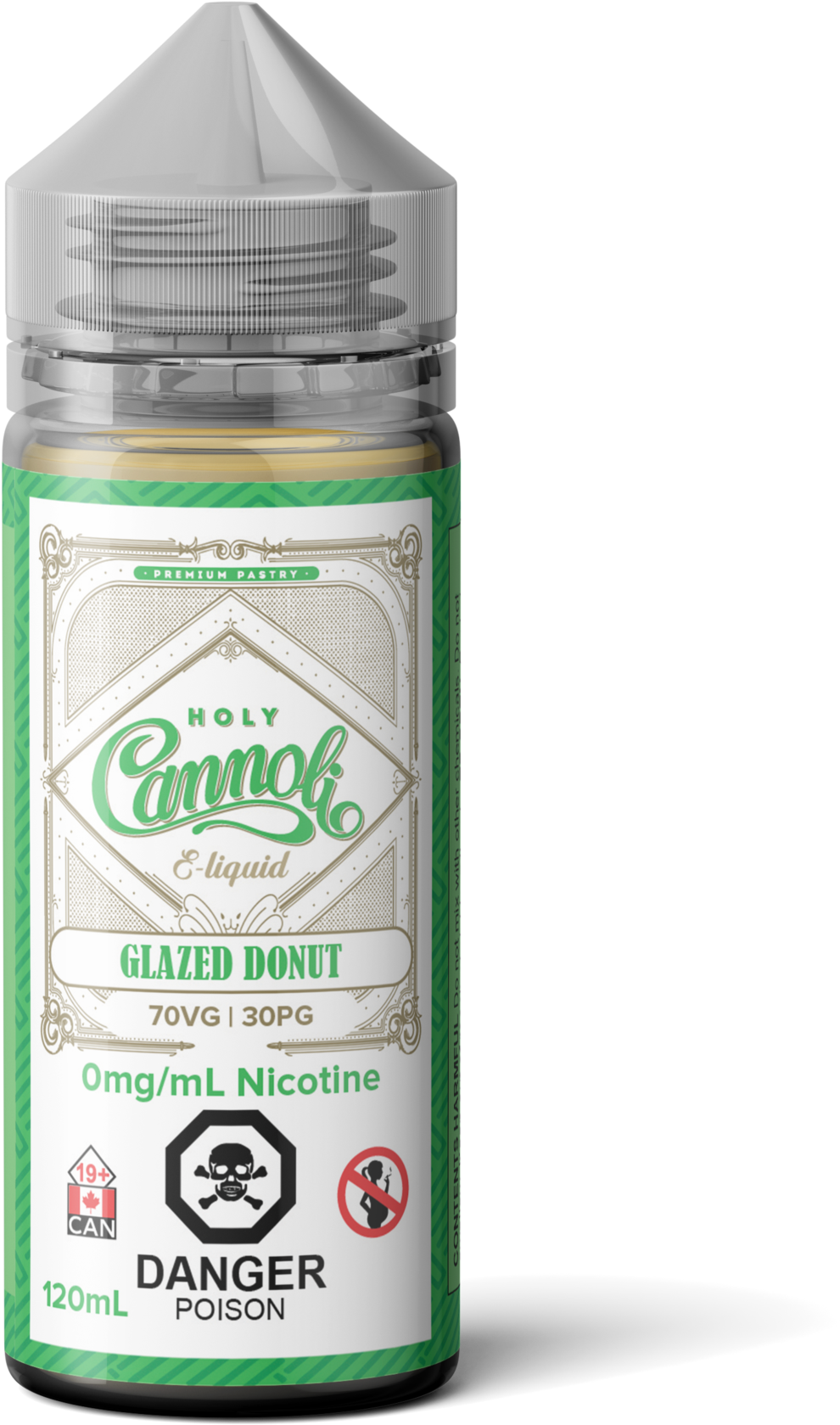 Holy Cannoli Glazed Donut - Cream (2048x2048), Png Download