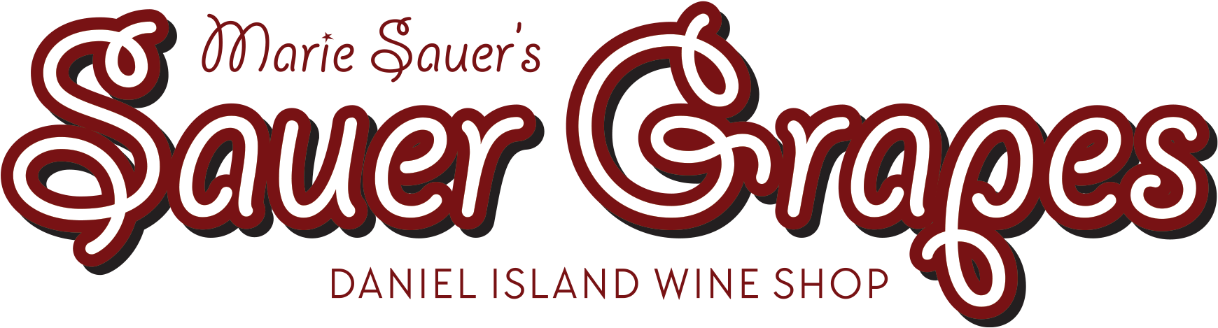 Sauer Grapes Wine Shop - Graphic Design (1834x517), Png Download
