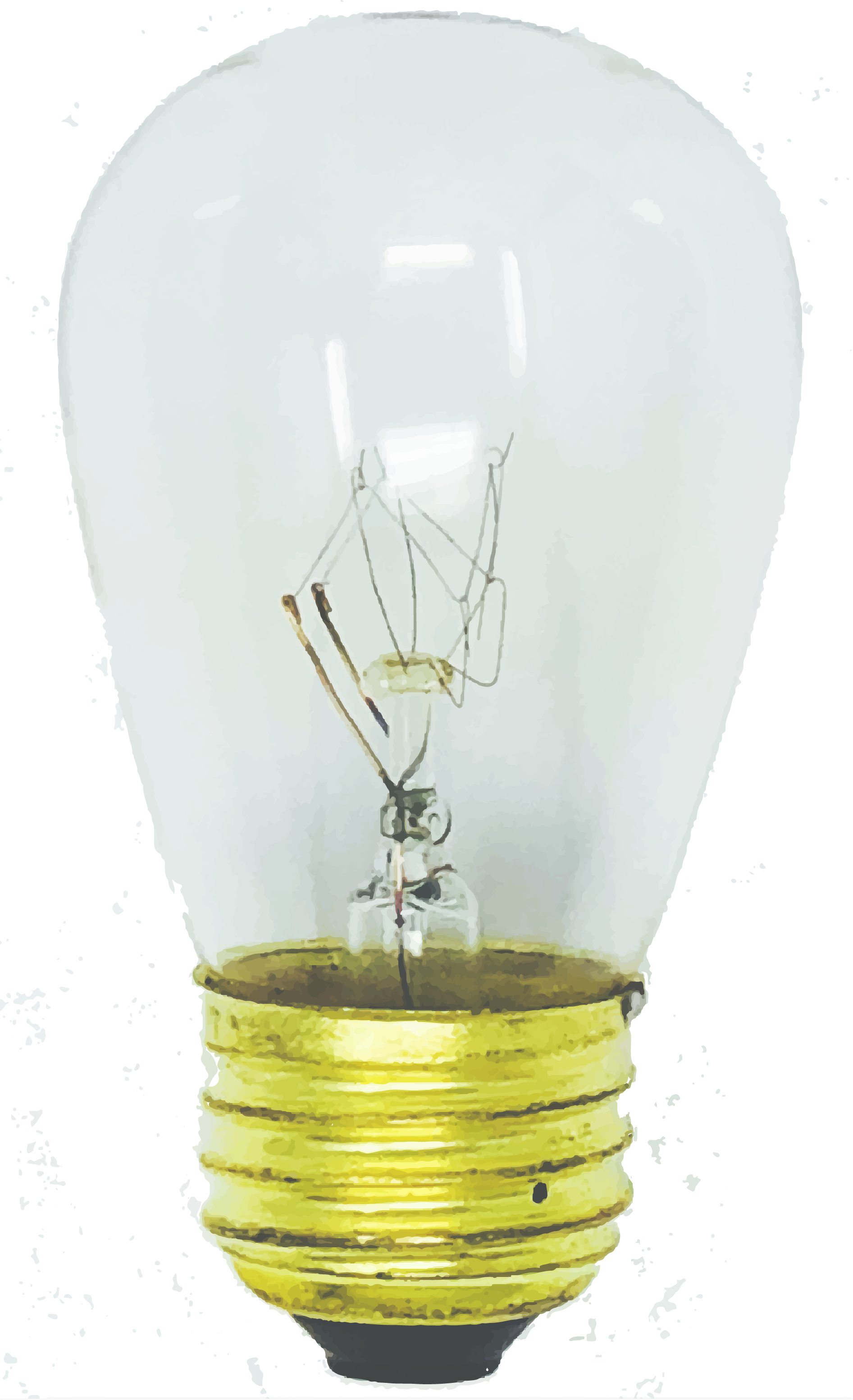 Incandescent Patio Bulb - Incandescent Light Bulb (1893x3107), Png Download