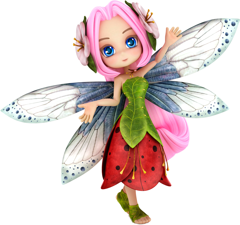 Fairytale Clipart - Poser Free Toons Fairies (963x900), Png Download