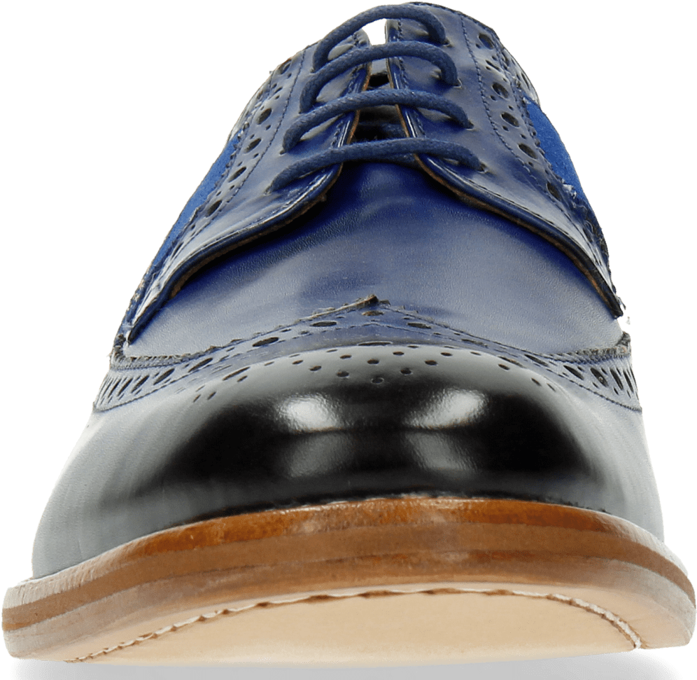 Derby Shoes Eddy 25 Electric Blue Strap Suede Chine - Leather (1024x1024), Png Download