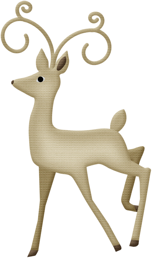 Aw Deer Png Christmas - Animal (604x1024), Png Download