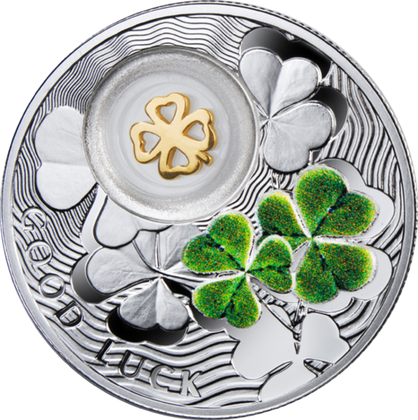 Niue 2014 Good Luck Series - Четырехлистный Клевер Купить Украина (598x600), Png Download