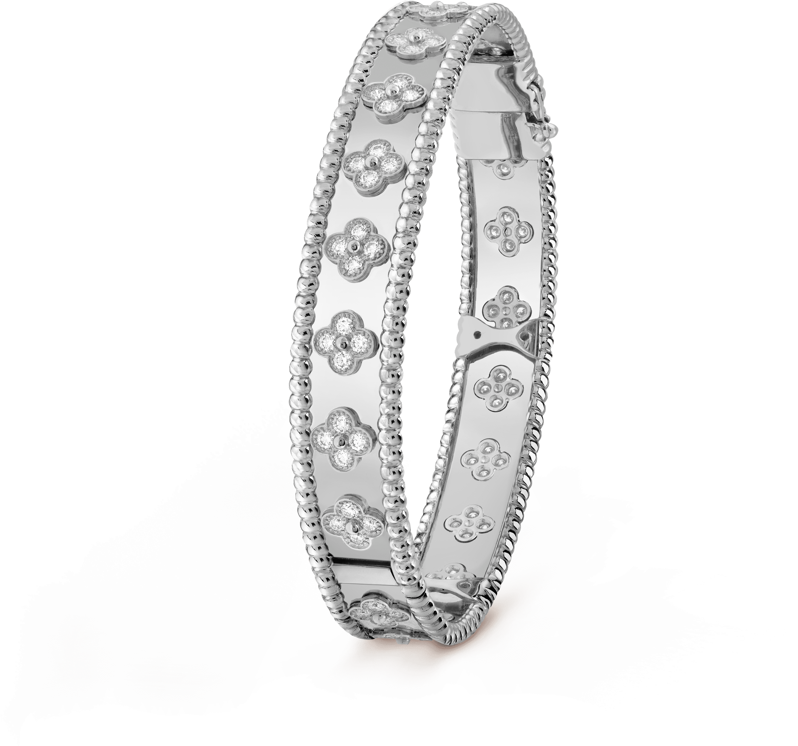 Perlée Clovers Bracelet, Large Model - Bracelet Van Cleef (3000x3000), Png Download
