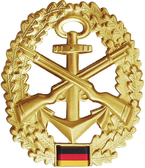 Bw Barettabzeichen Seebatallion - Barettabzeichen 76 (580x671), Png Download