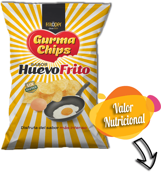 Patatas Sabor Huevo Frito Sin Gluten - Patatas Sabor Pulpo A La Gallega (600x600), Png Download