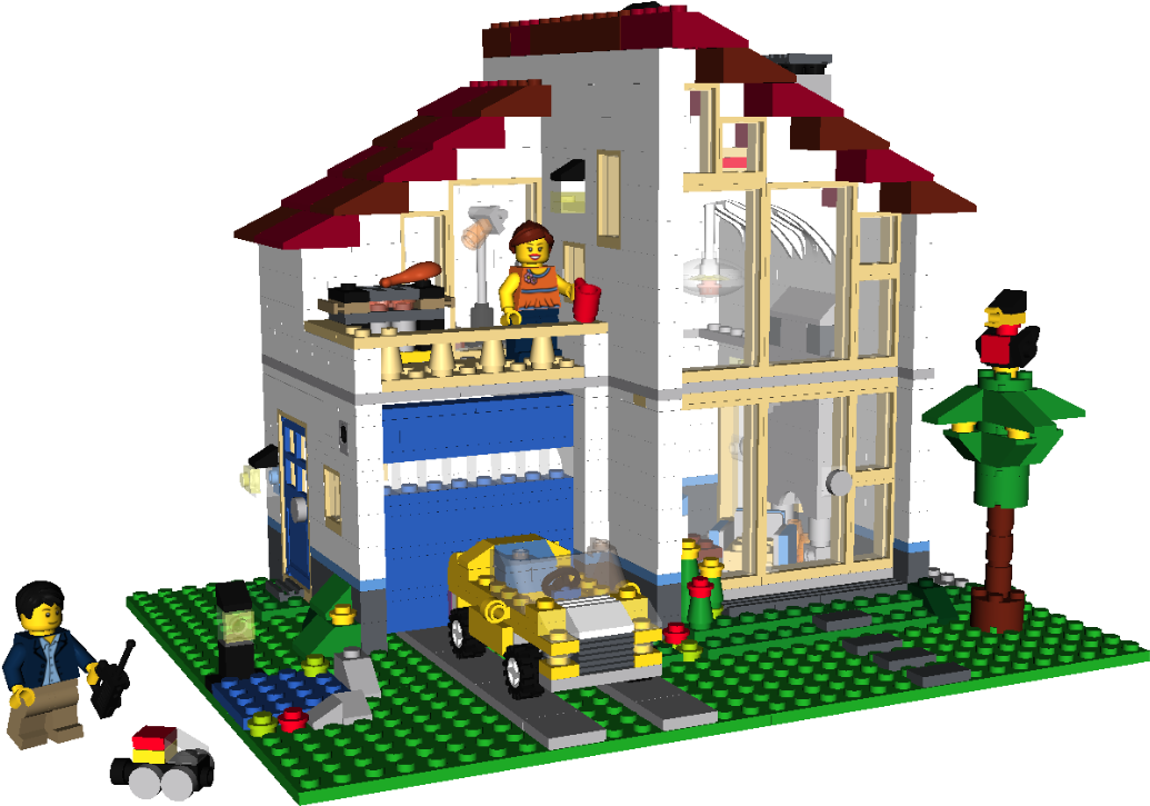 Casa Moderna De Lego (1440x900), Png Download