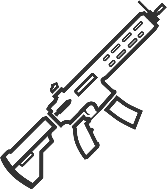 M416 - M249 Gun Surviv Io (683x683), Png Download