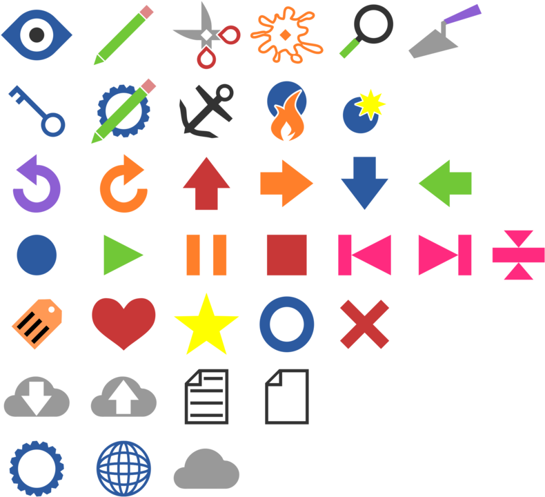 Astrological Symbols Computer Icons Zodiac Color - Symbols Colored (813x750), Png Download