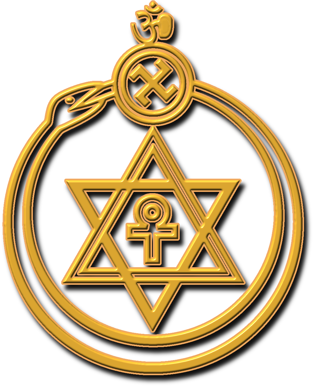 Considering Bulwer-lytton's Occult Background, Many - Theosophical Society Symbol (1100x1349), Png Download