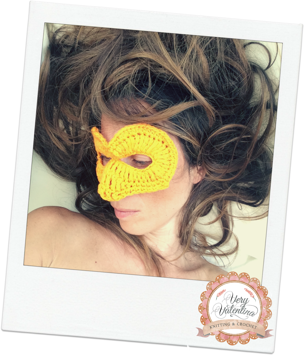 Crochet Theater Mask Shakespeare Much Ado About Nothing, - Headpiece (1221x1425), Png Download