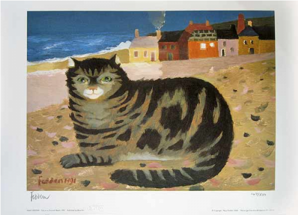 Shop By Category, Artist And Price - Mary Fedden Cat (600x600), Png Download