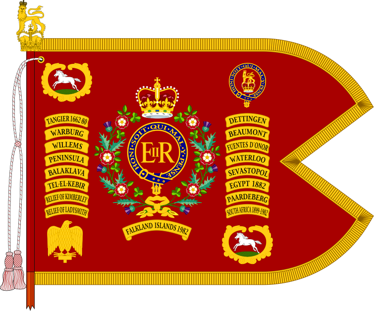 Buy The Cavalry Guidon Of The Blues And Royals Online (755x628), Png Download