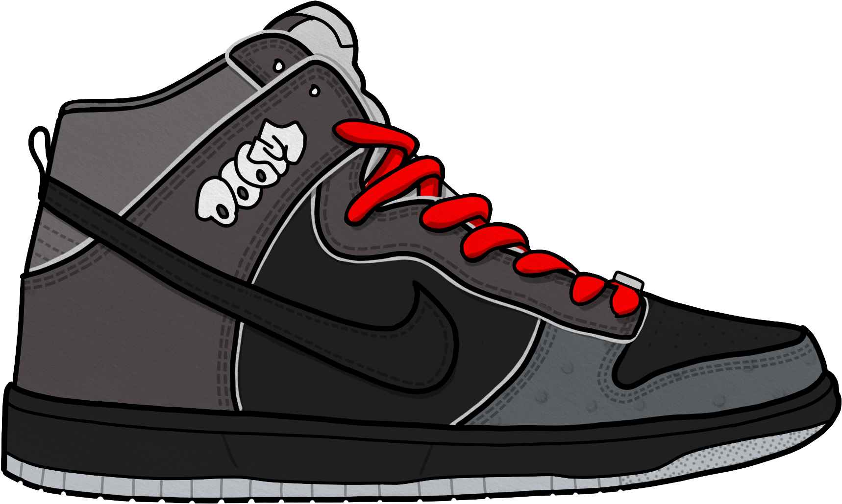 3/2002 - Basketball Shoe (2200x1467), Png Download