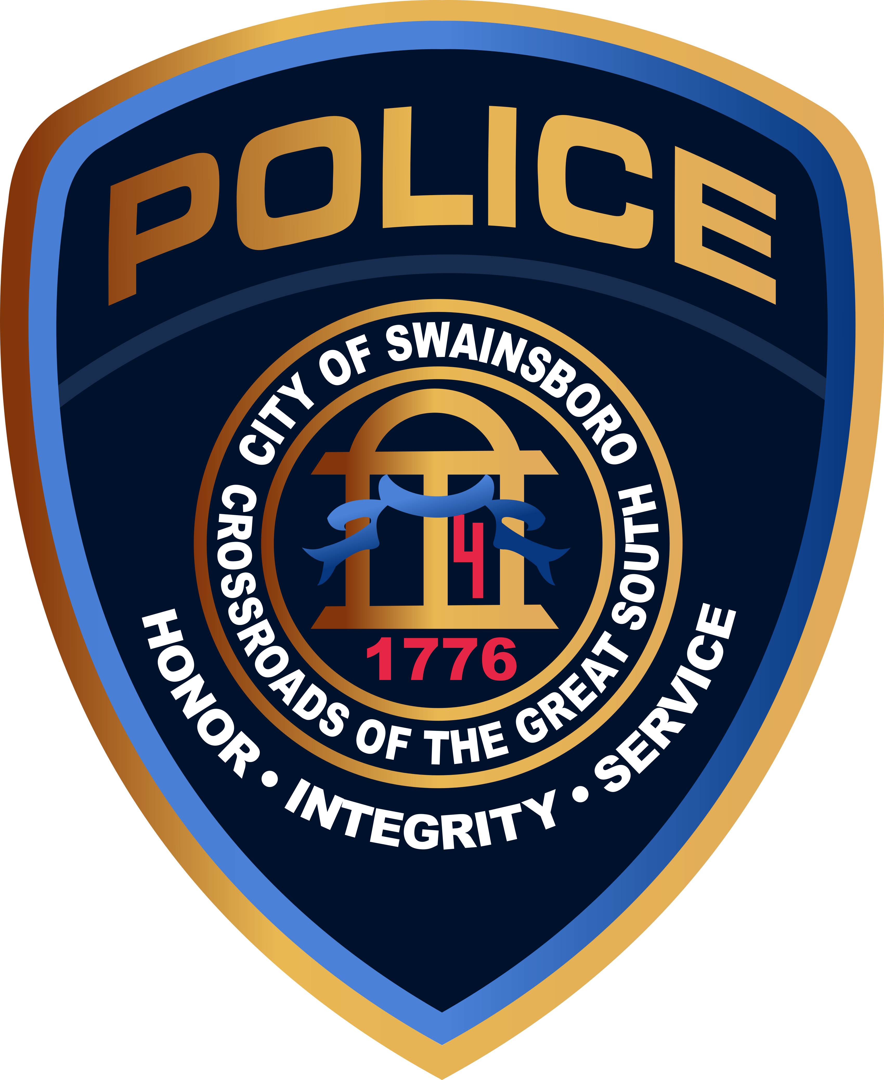 Homemost Wanted/missing - Honor - Integrity - Service - Fake Police Department Logo (3400x4151), Png Download