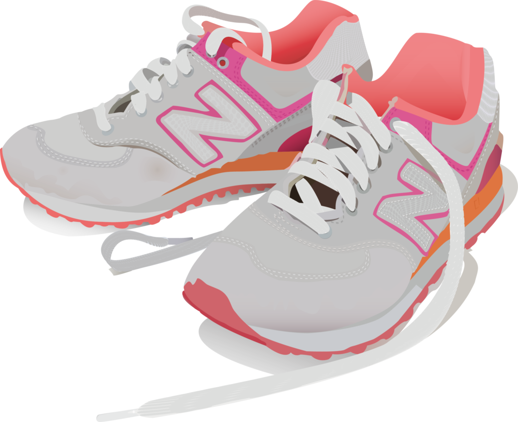 Vector Of Shoes - Running Shoe (1024x835), Png Download