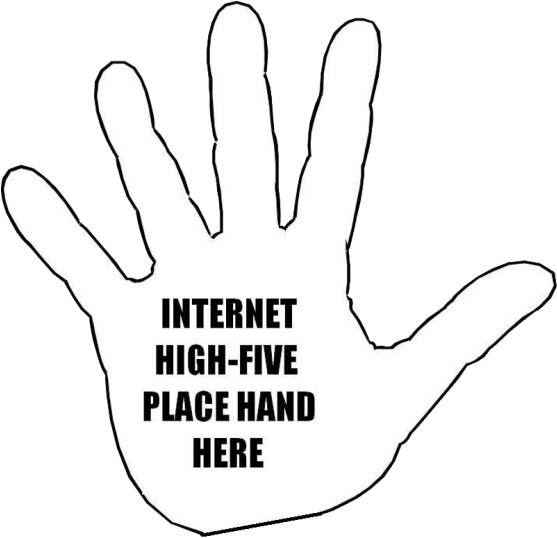 Highfive - High Fives All Around (580x537), Png Download