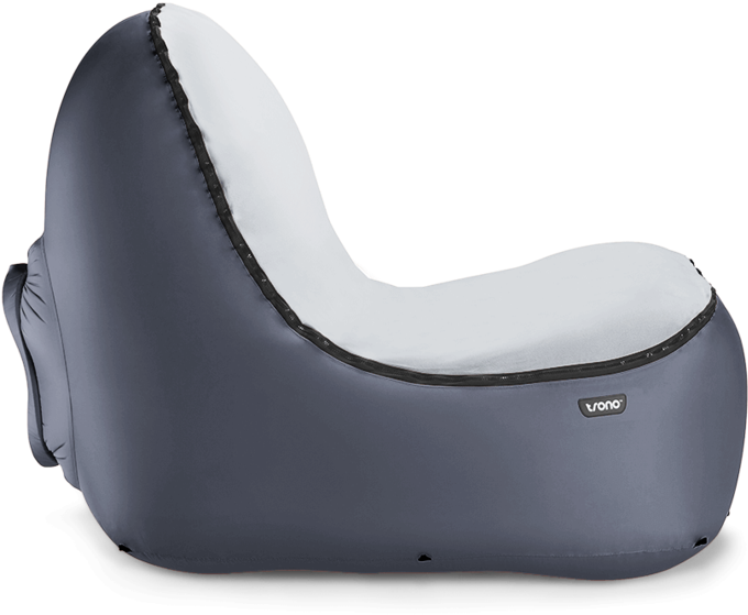Trono Inflatable Chair Grey - Inflatable Chair Trono (840x840), Png Download