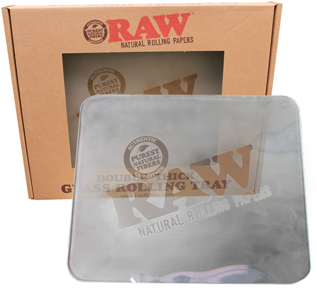 Raw Large Frosted Glass Rolling Tray - Raw Frosted Glass Rolling Tray (700x700), Png Download