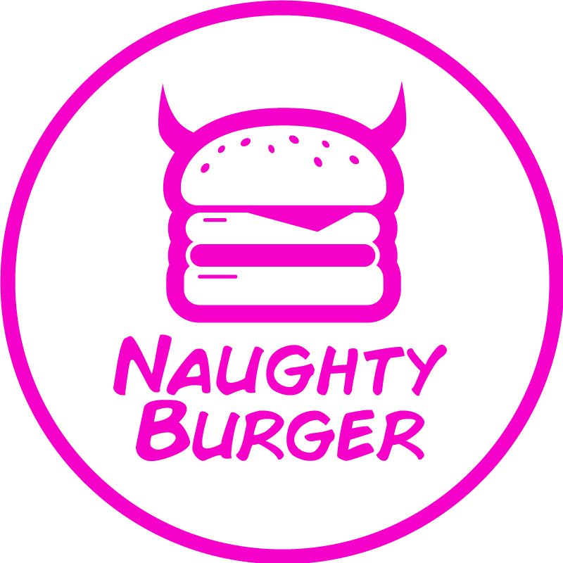 Naughty Burger Glasgow - Circle (800x800), Png Download