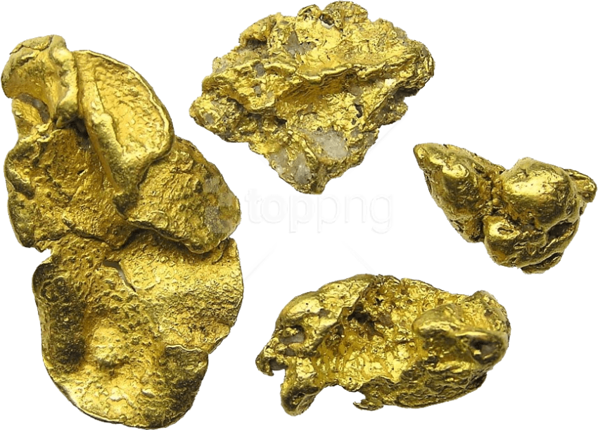 Free Png Download Gold Nuggets Png Images Background - Gold Nugget Png (850x611), Png Download