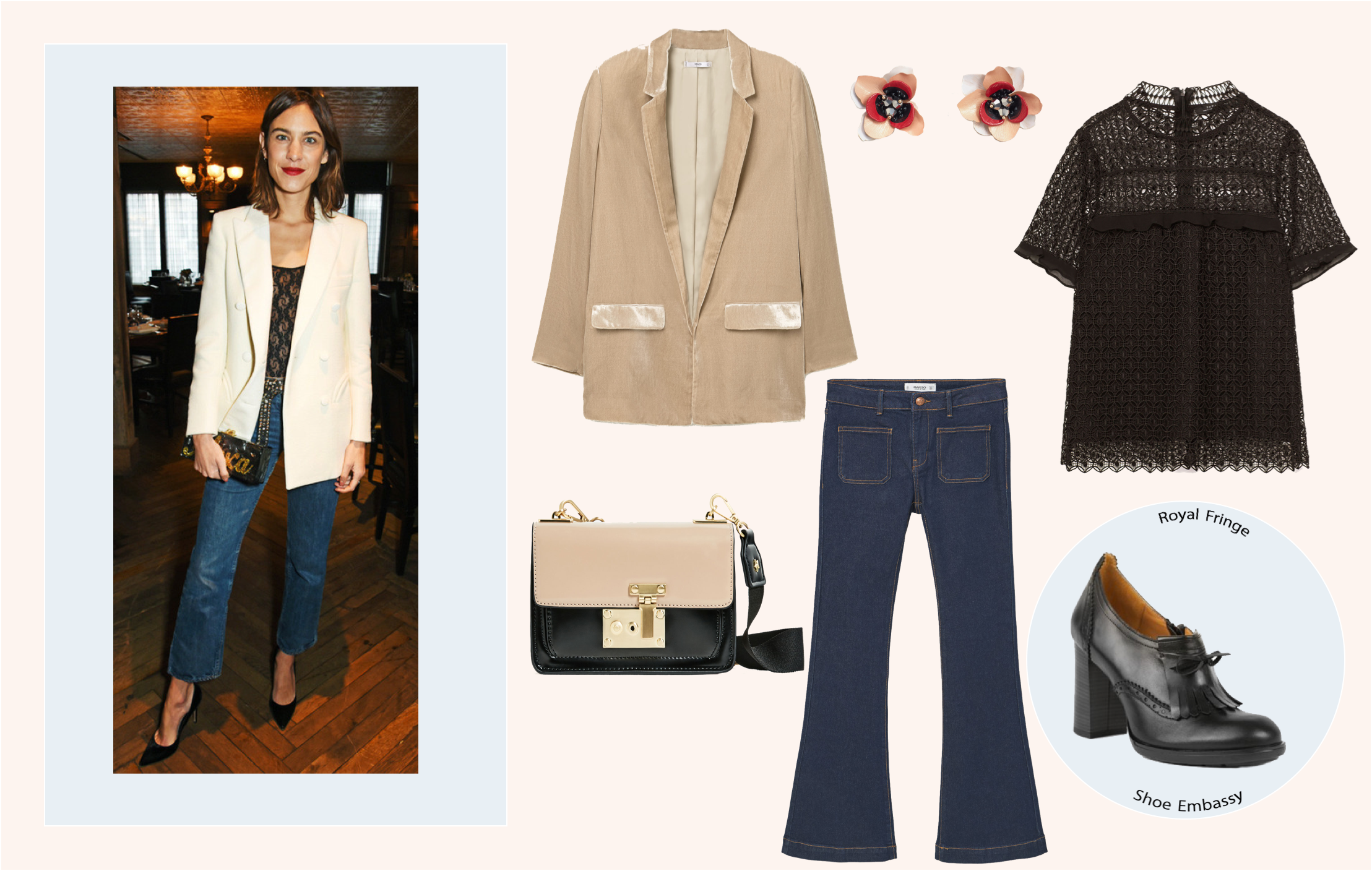 Alexa Chung Jeans Party - Formal Wear (2217x1408), Png Download