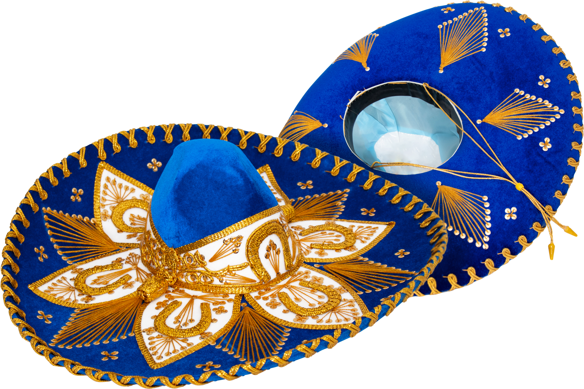 Genuine Sombrero Adult Mariachi Sombrero Charro Hat - Hat (2047x1303), Png Download