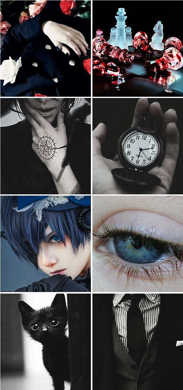 Ciel Phantomhive & Sebastian Michaelis “ “ - Eye Liner (601x1270), Png Download