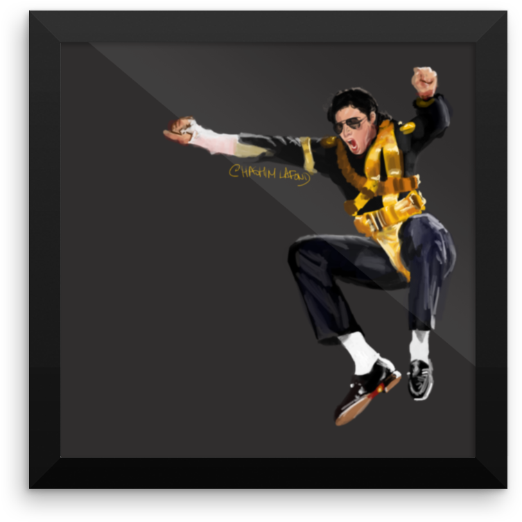 Michael Jackson Jumping At The Superbowl Xxvii - Michael Jackson (1000x1000), Png Download