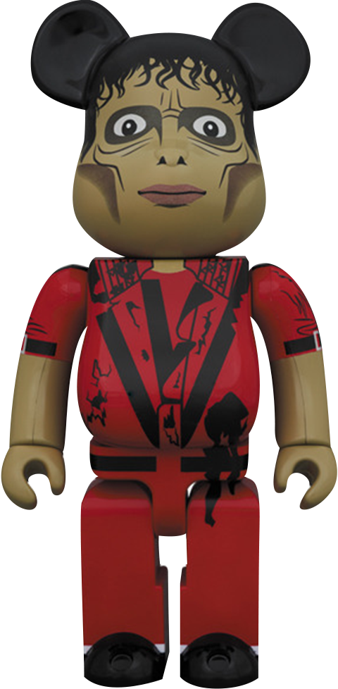 Medicom Toy Be@rbrick Michael Jackson Zombie 1000% - Michael Jackson Bearbrick (480x978), Png Download