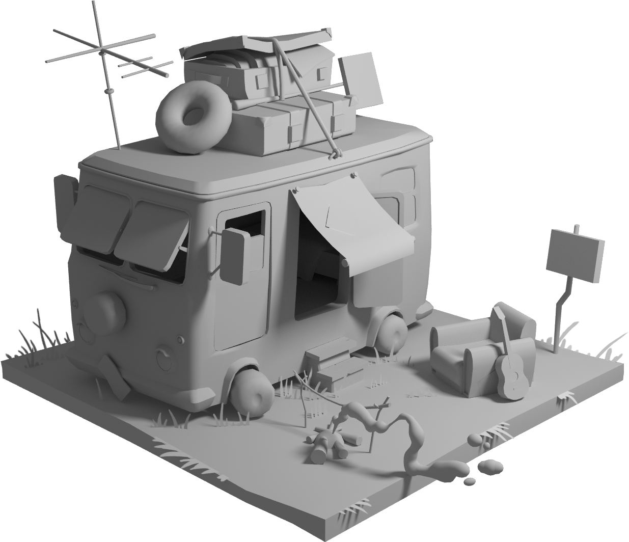 Https - //www - Artstation - Com/artwork/oexaw - Scale Model (1448x1330), Png Download