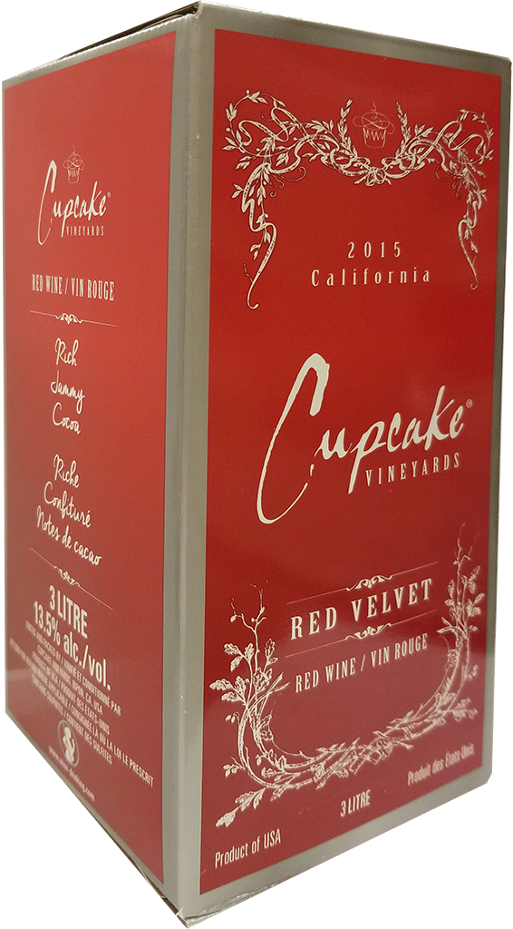 Cupcake Vineyard Red Velvet - Box (566x1024), Png Download